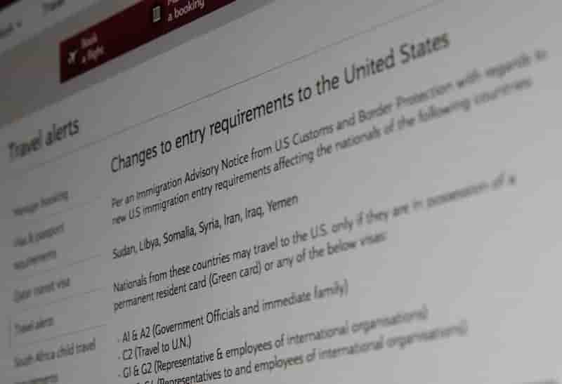 L'administration trump precise le decret anti-immigration