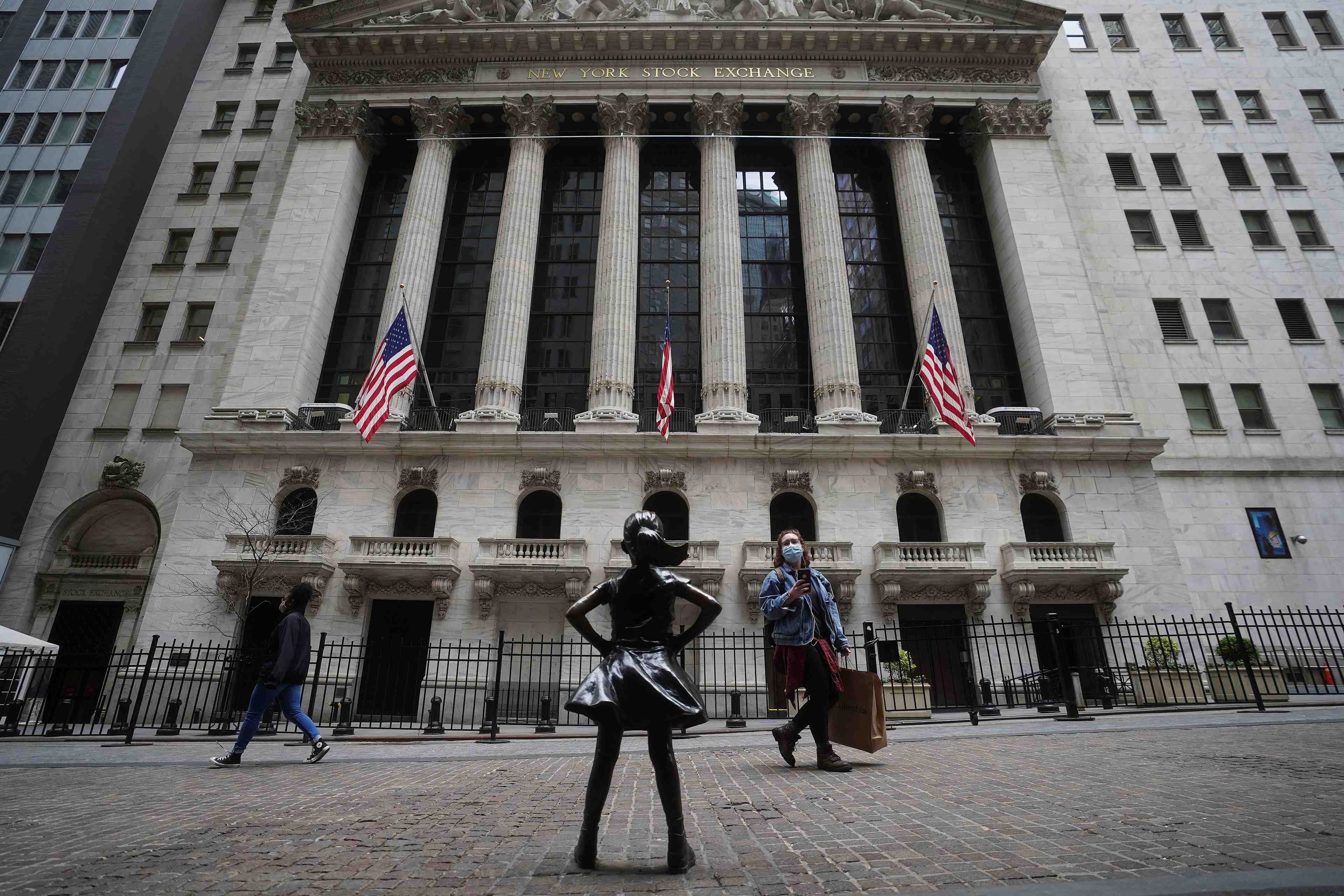 La bourse de new york en baisse a l'ouverture