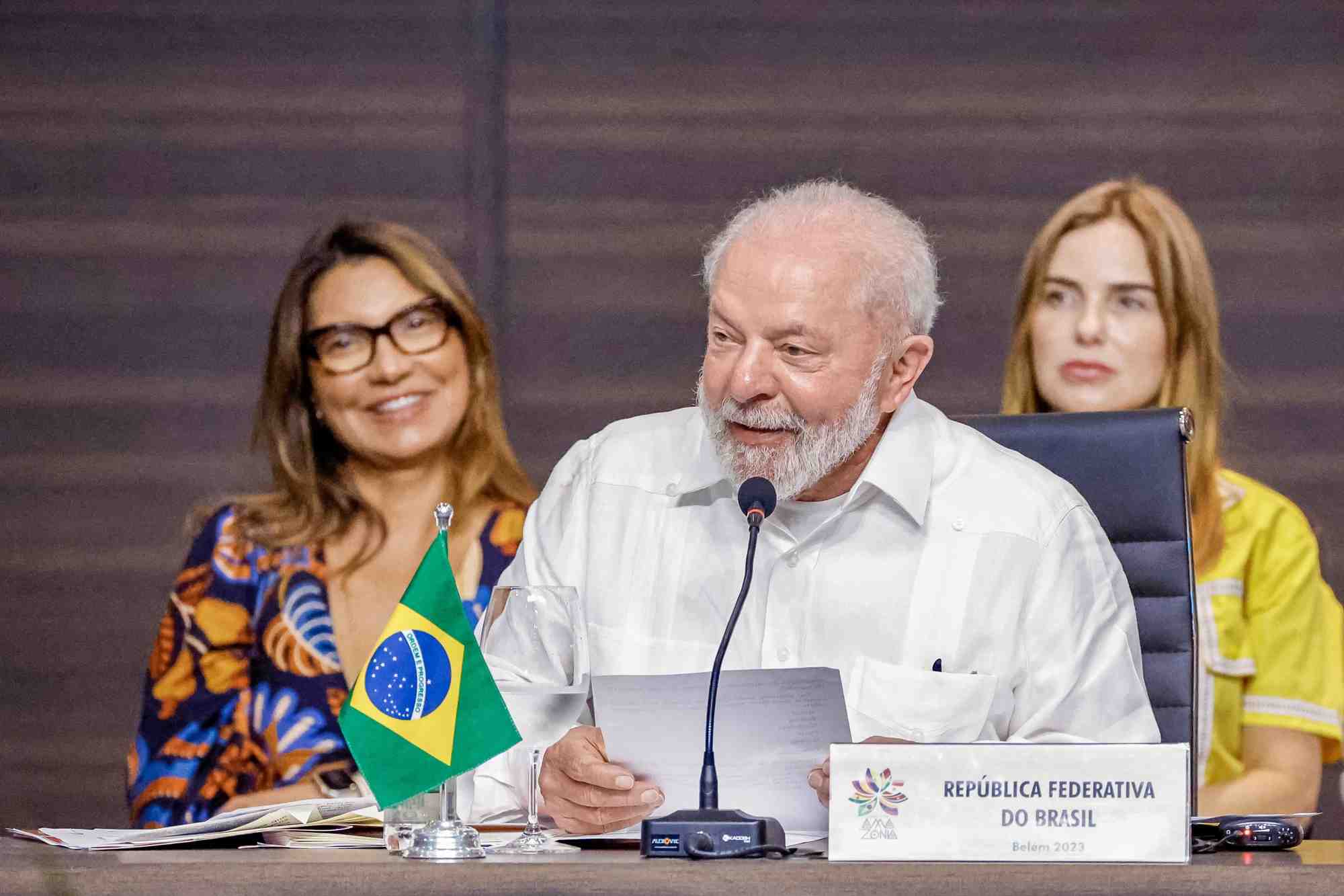 Le president bresilien lula lors du sommet de belem