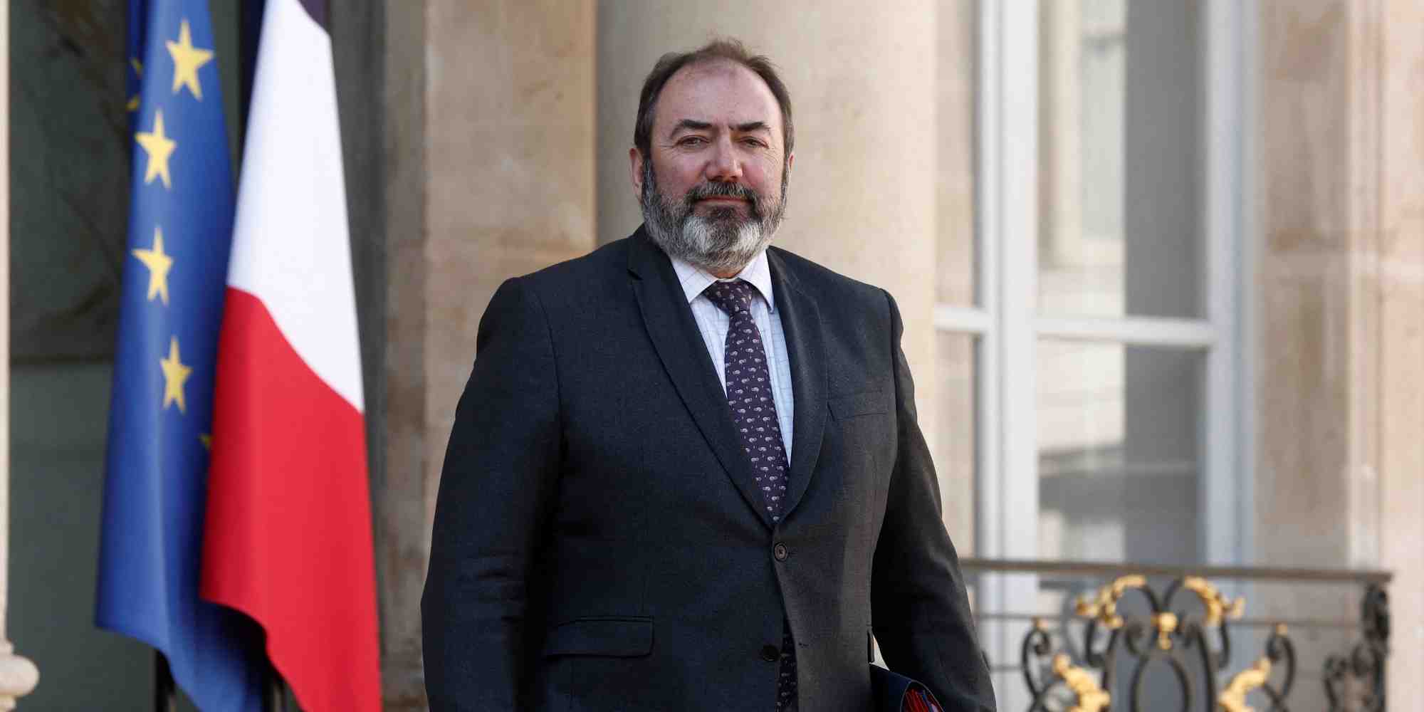 Le ministre francais de la sante francois braun apres la reunion hebdomadaire du cabinet a l'elysee