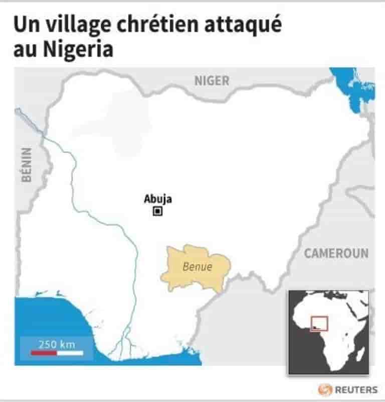 Un village chretien attaque au nigeria