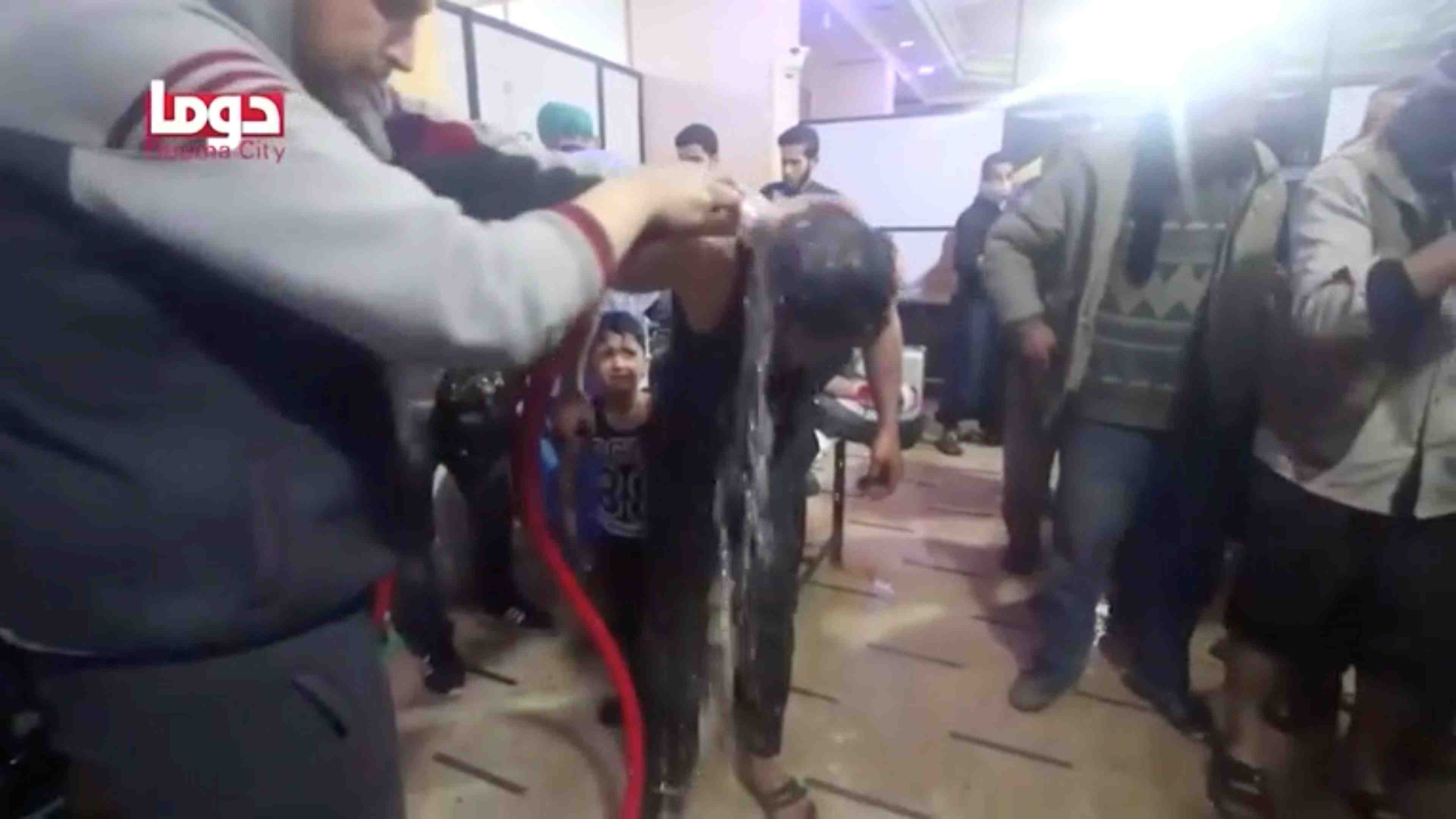 Damas responsable de l'attaque de douma selon une enquete francaise