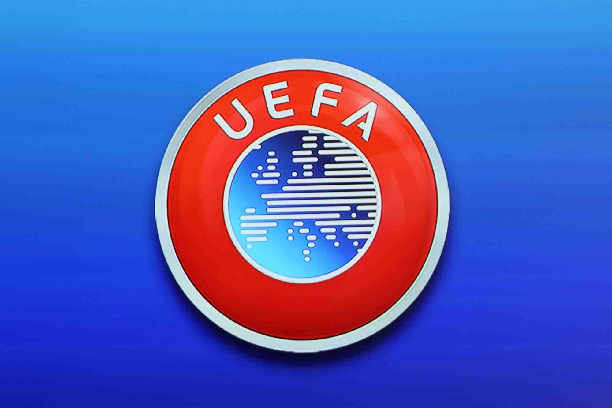 Logo d'uefa a nyon, suisse