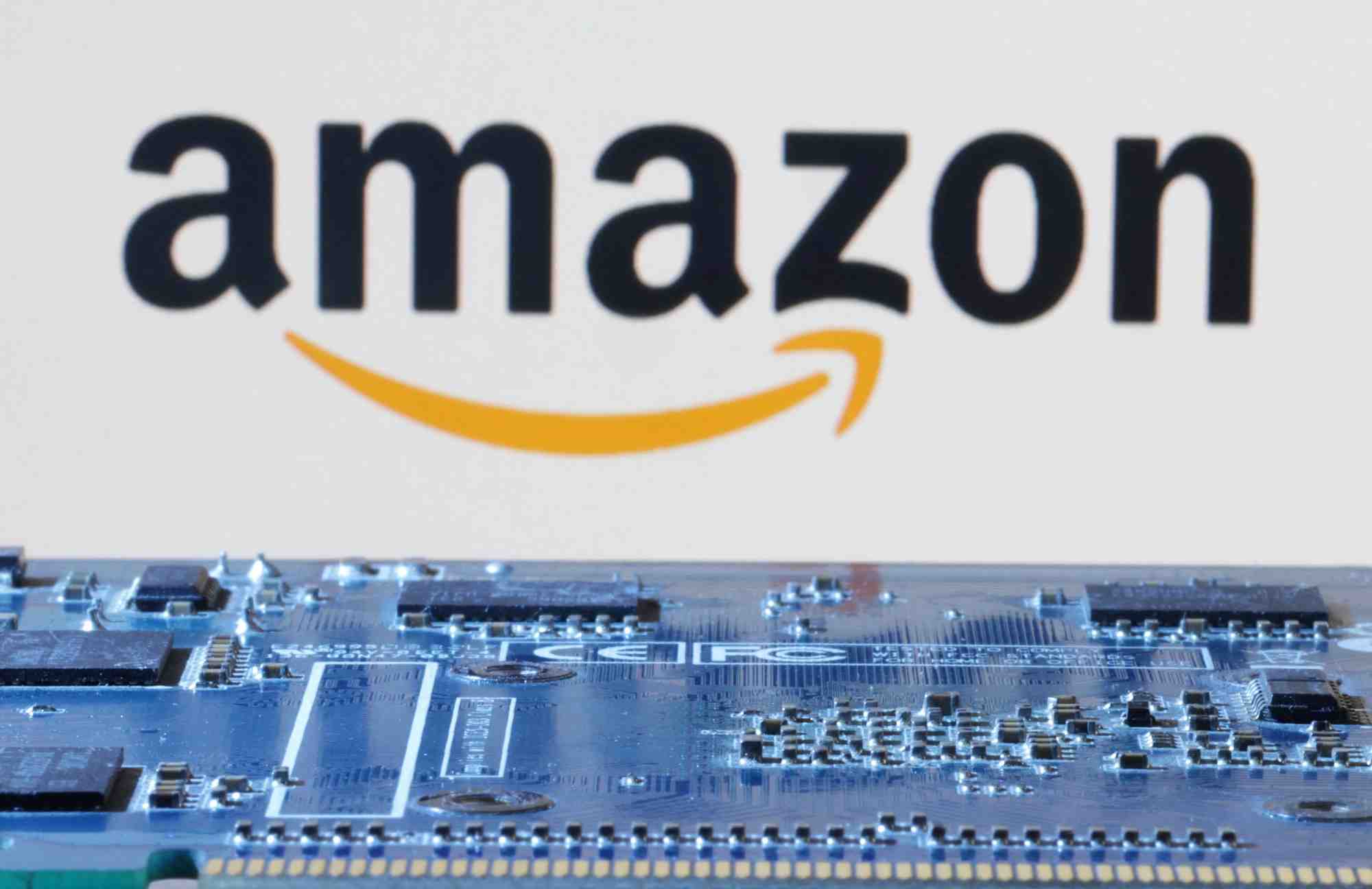 L'illustration montre le logo d'amazon