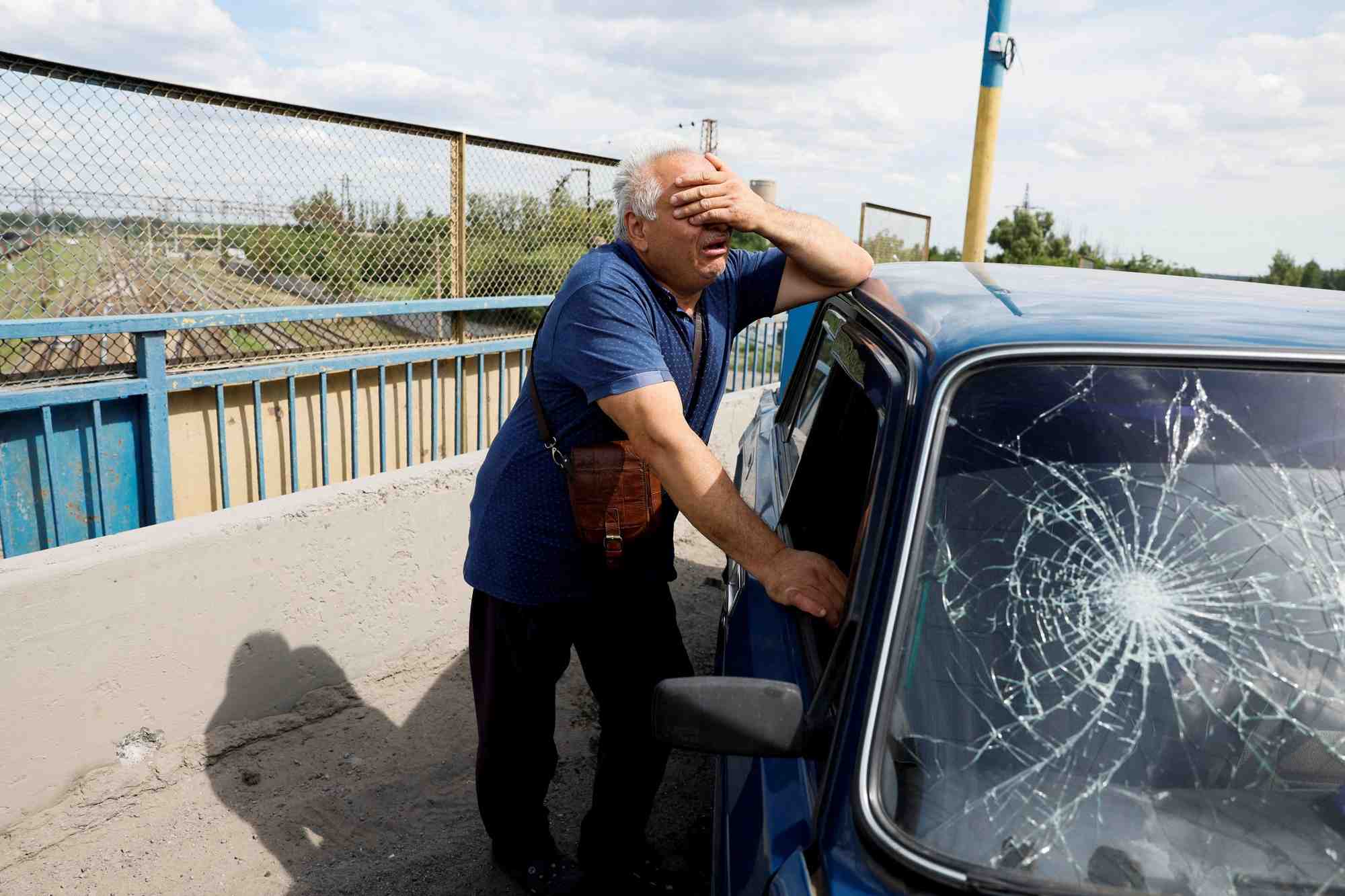 Consequences d'un tir de missile russe a pokrovsk