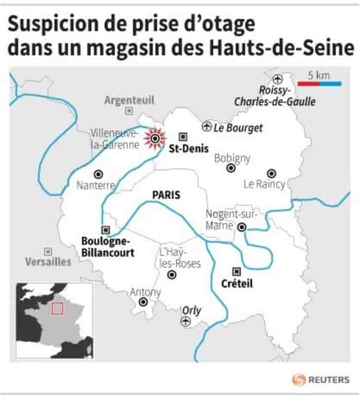 Suspicion de prise d’otage dans un magasin des hauts-de-seine