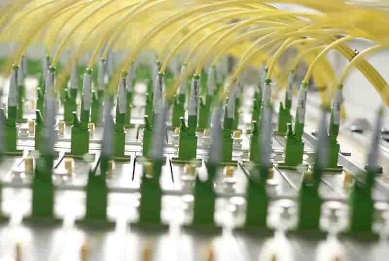 fibre optique, câble, optic fiber, cables of kabel deutschland, are pictured at the kabel deutschland playout center in frankfurt, internet