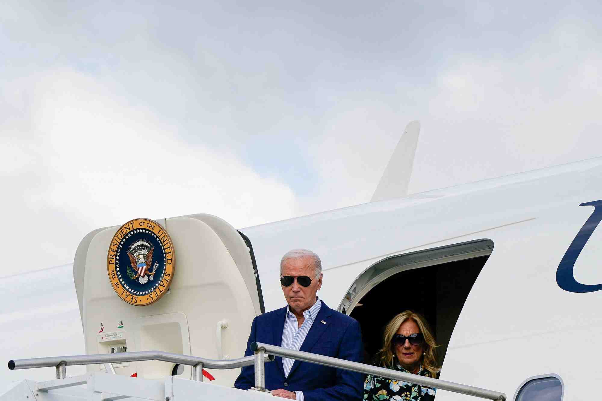 Le president americain joe biden se rend a une reception de campagne dans le new jersey