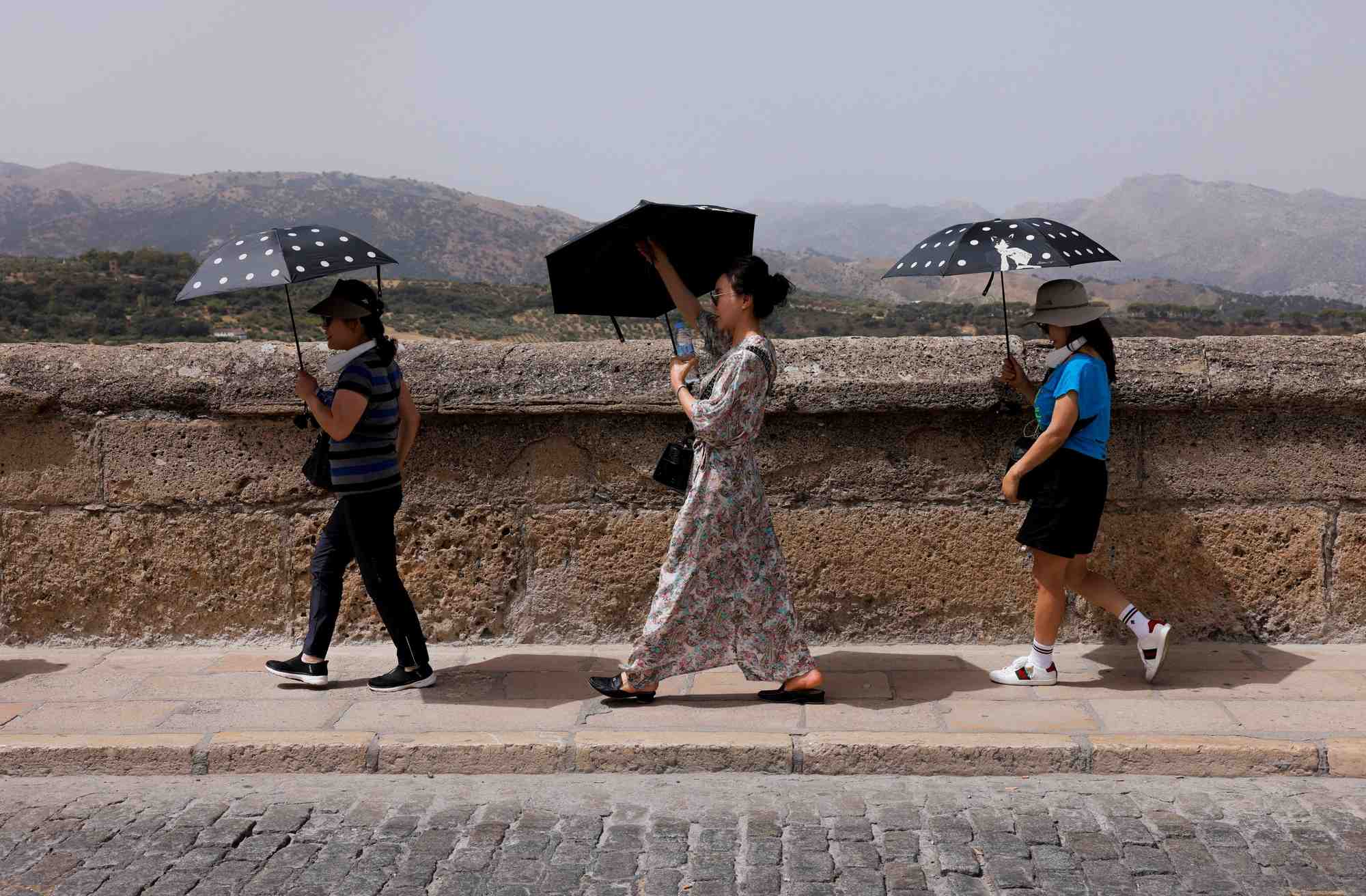 Photo d'archives: la troisieme vague de chaleur de l'ete frappe l'espagne