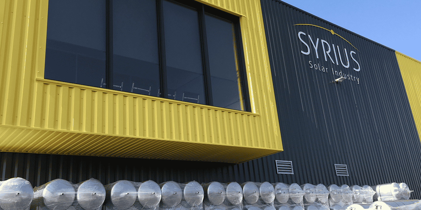 Le site regroupe l'activité d'assemblage de chauffe-eaux solaires et les bureaux,