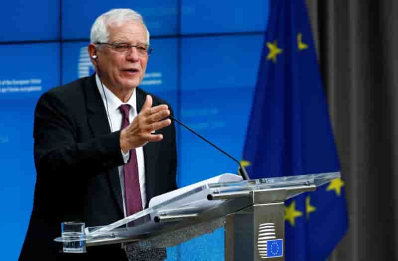 L'ue n'a pas discute du processus de retablissement de sanctions contre l'iran, dit borrell