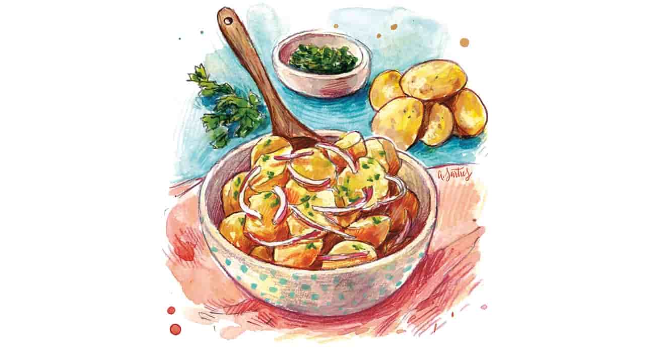 Cette semaine, laissez vous tenter par une salade de pommes de terre.
