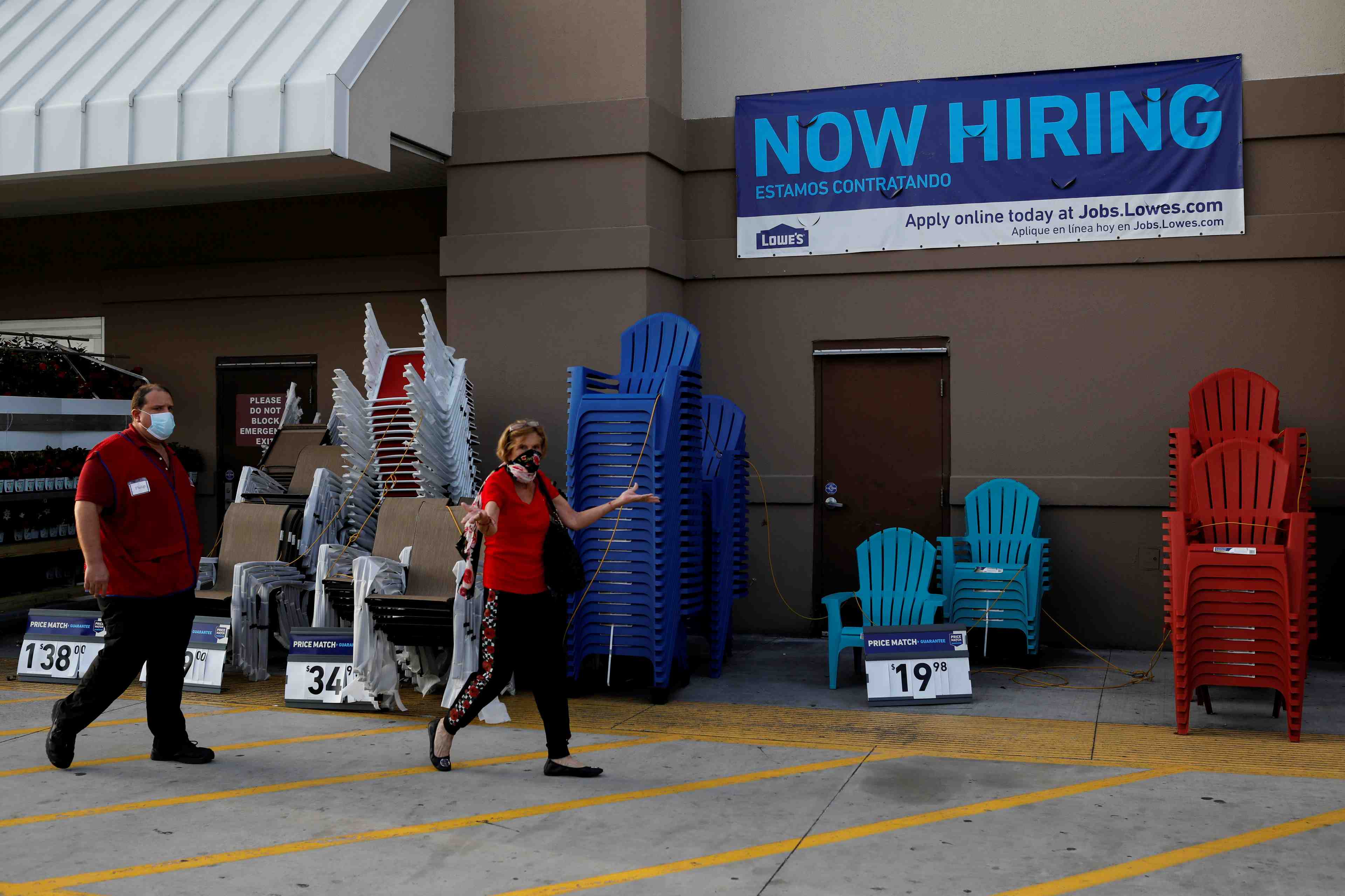 Usa: rebond inattendu de l'emploi en mai