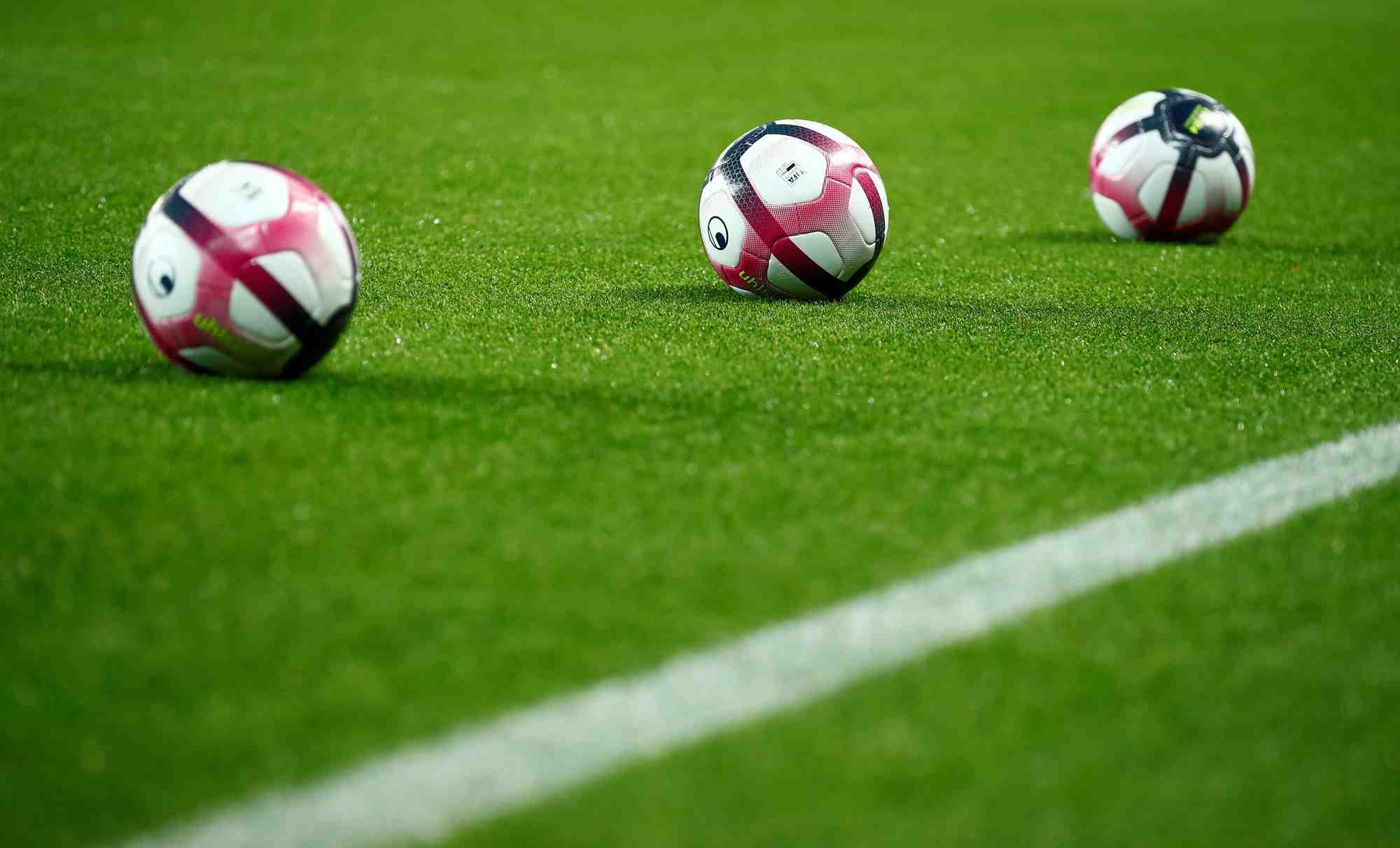 Vue generale a l'interieur d'un stade avant un match