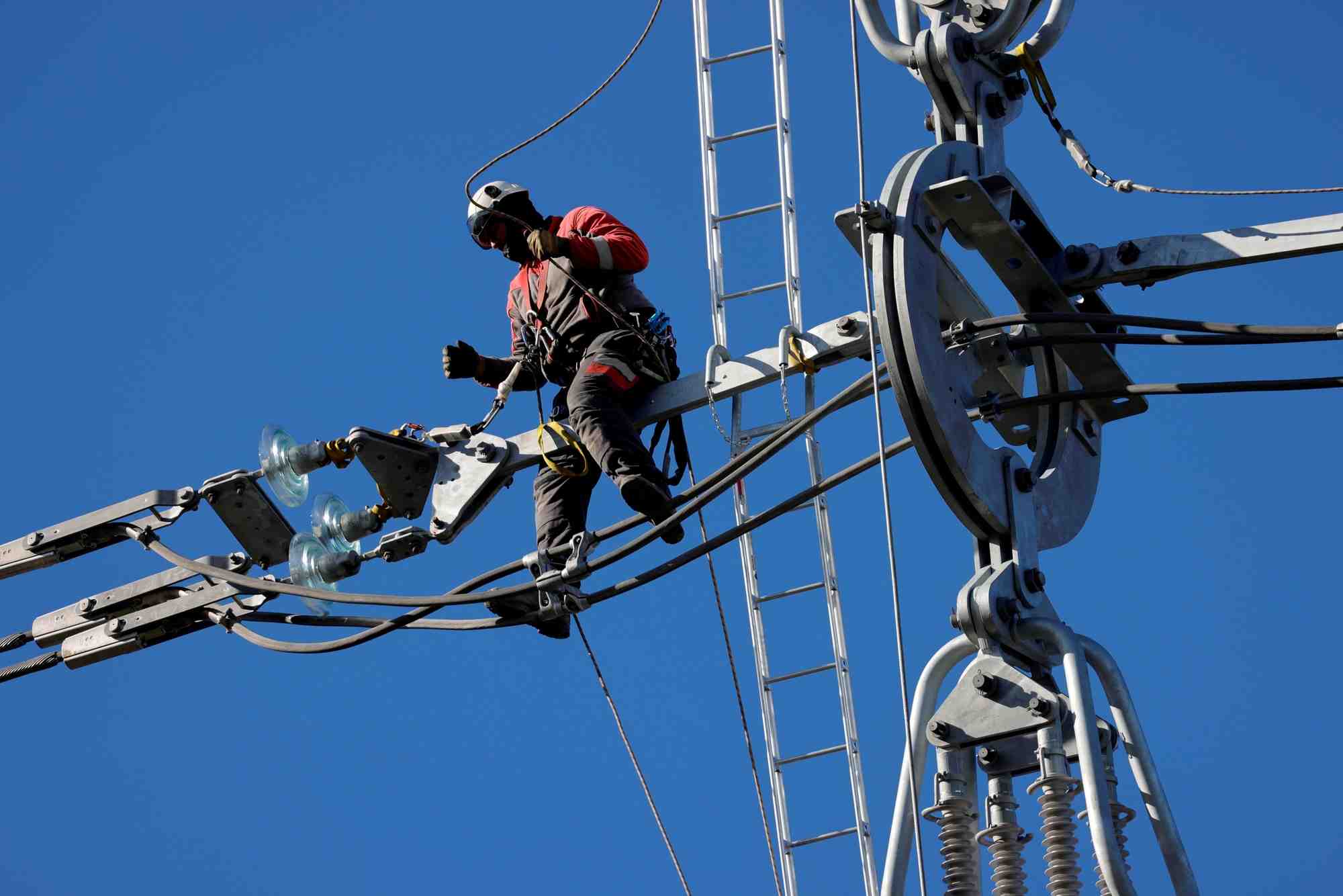 Ligne a haute tension rte pres de douai