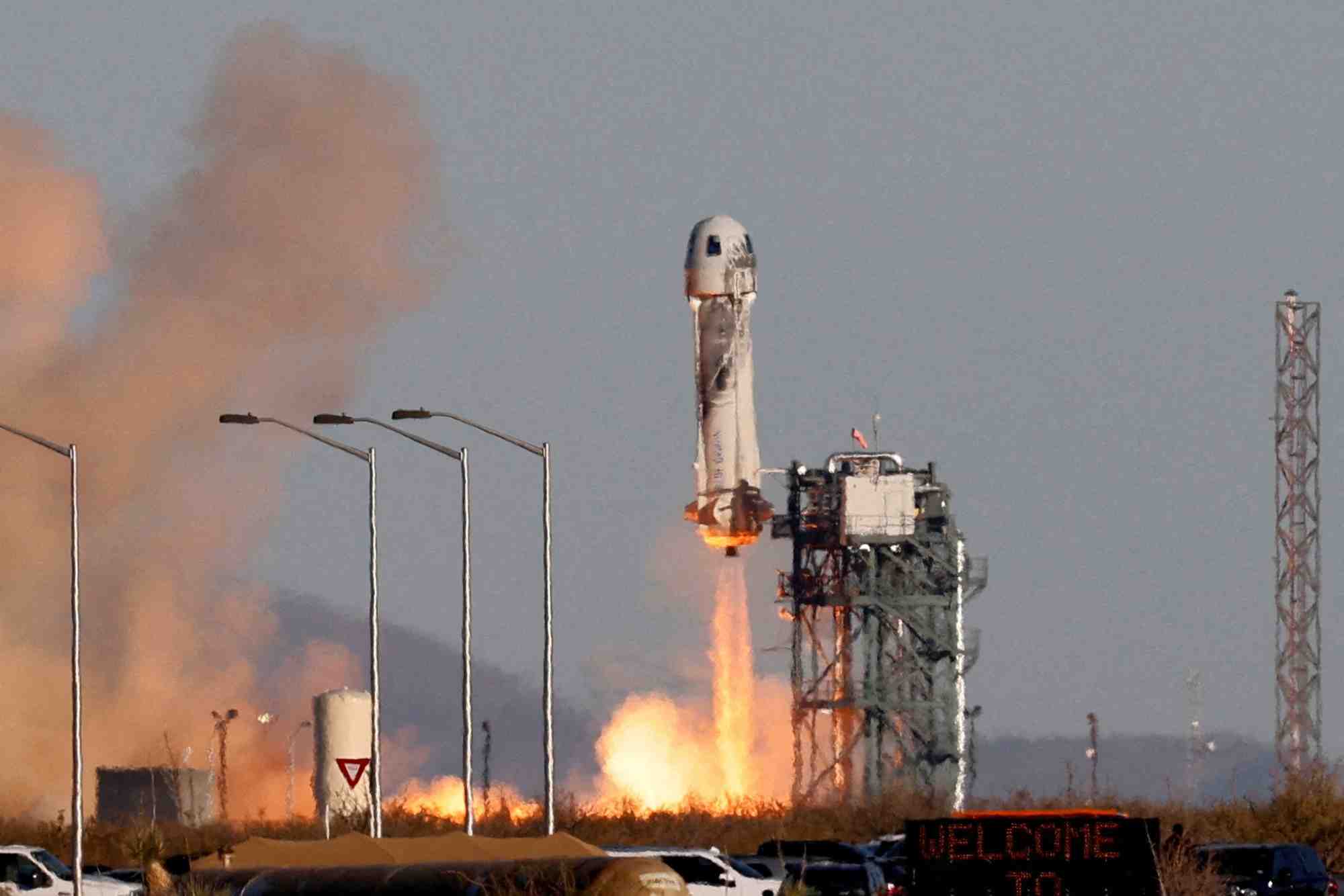 Photo d'archives de la fusee new shepard de blue origin