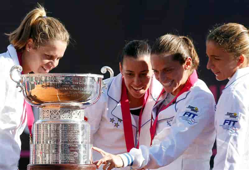 Fed Cup: les Italiennes l'emportent sans difficulté