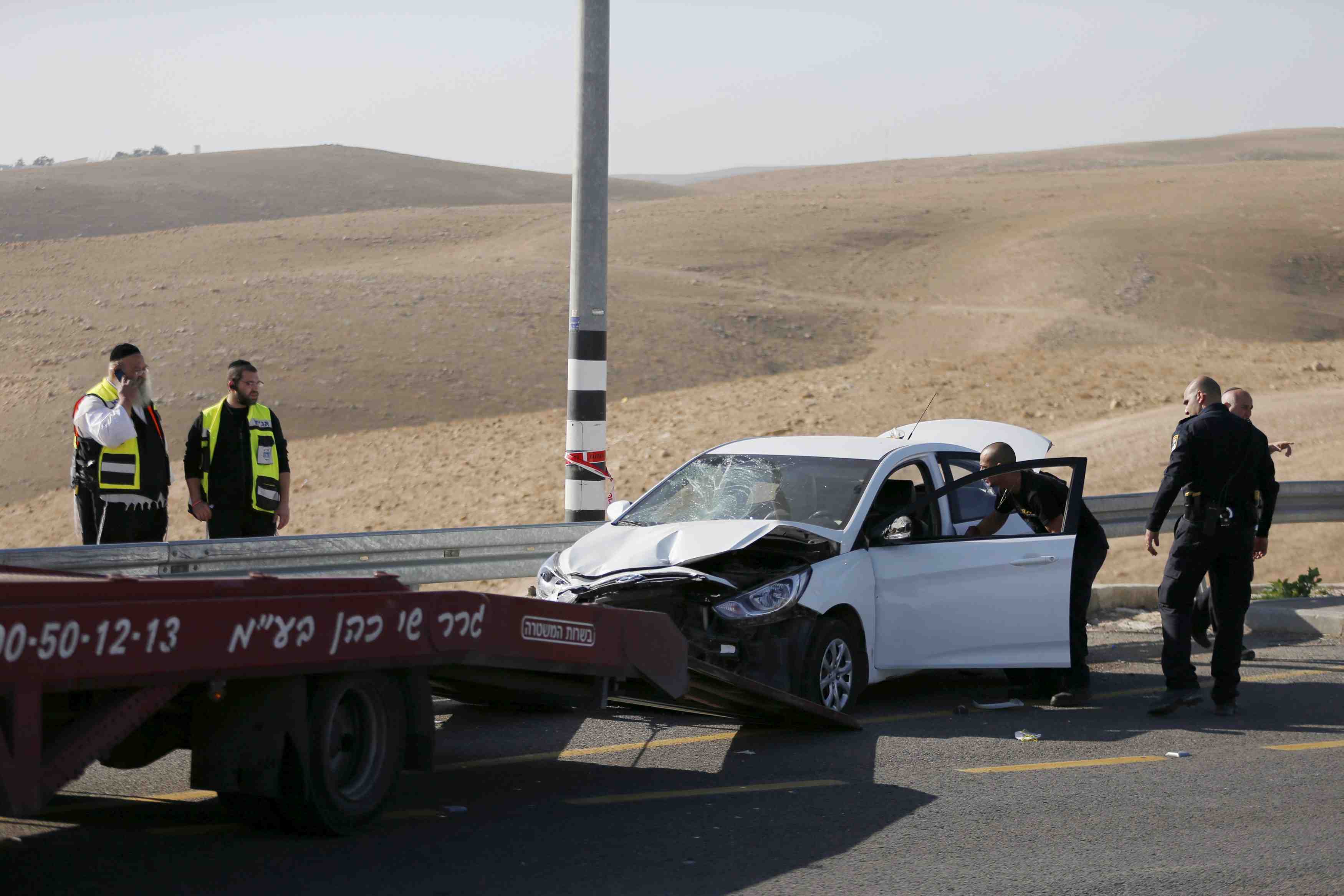 Attaque a la voiture belier en cisjordanie