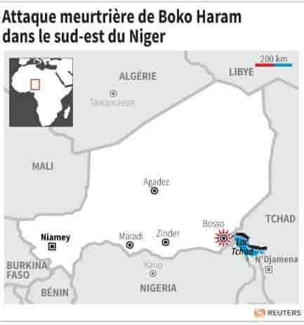 Attaque meurtriere de boko haram dans le sud-est du niger