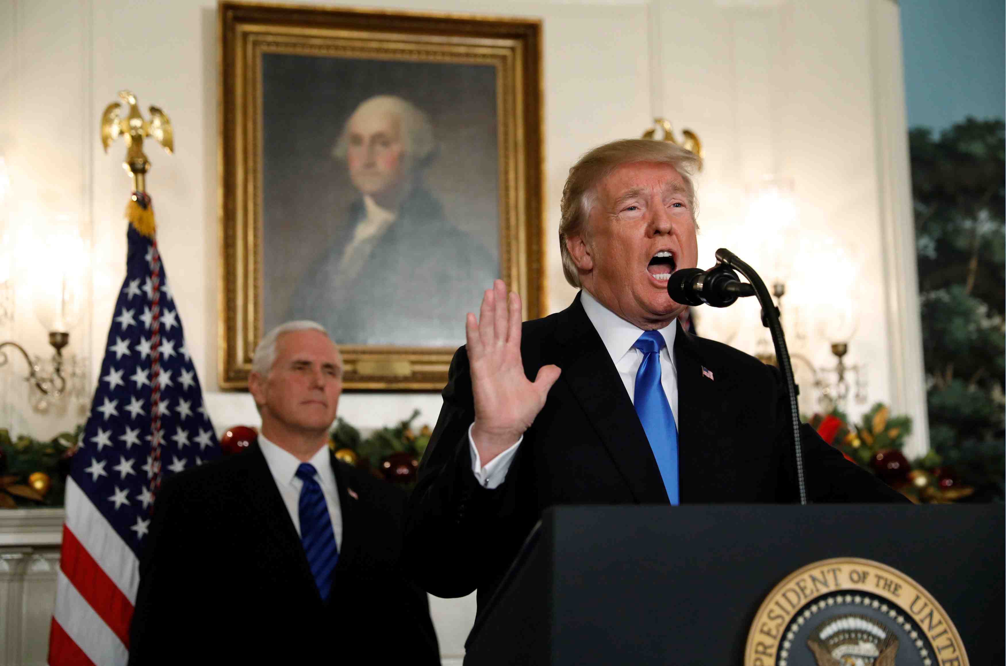L'heure est venue de reconnaitre jerusalem comme capitale d'israel, dit trump