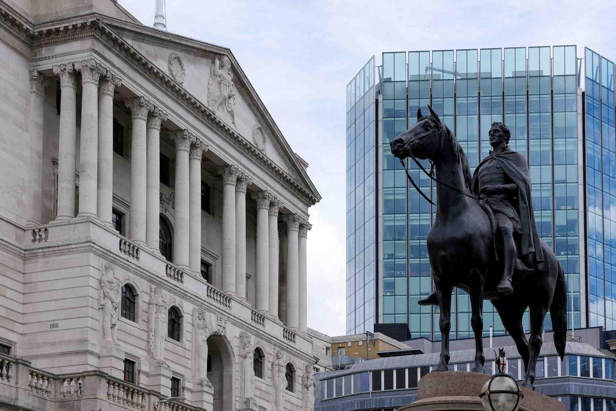 Photo d'archives du batiment de la banque d'angleterre (boe) a londres, en grande-bretagne