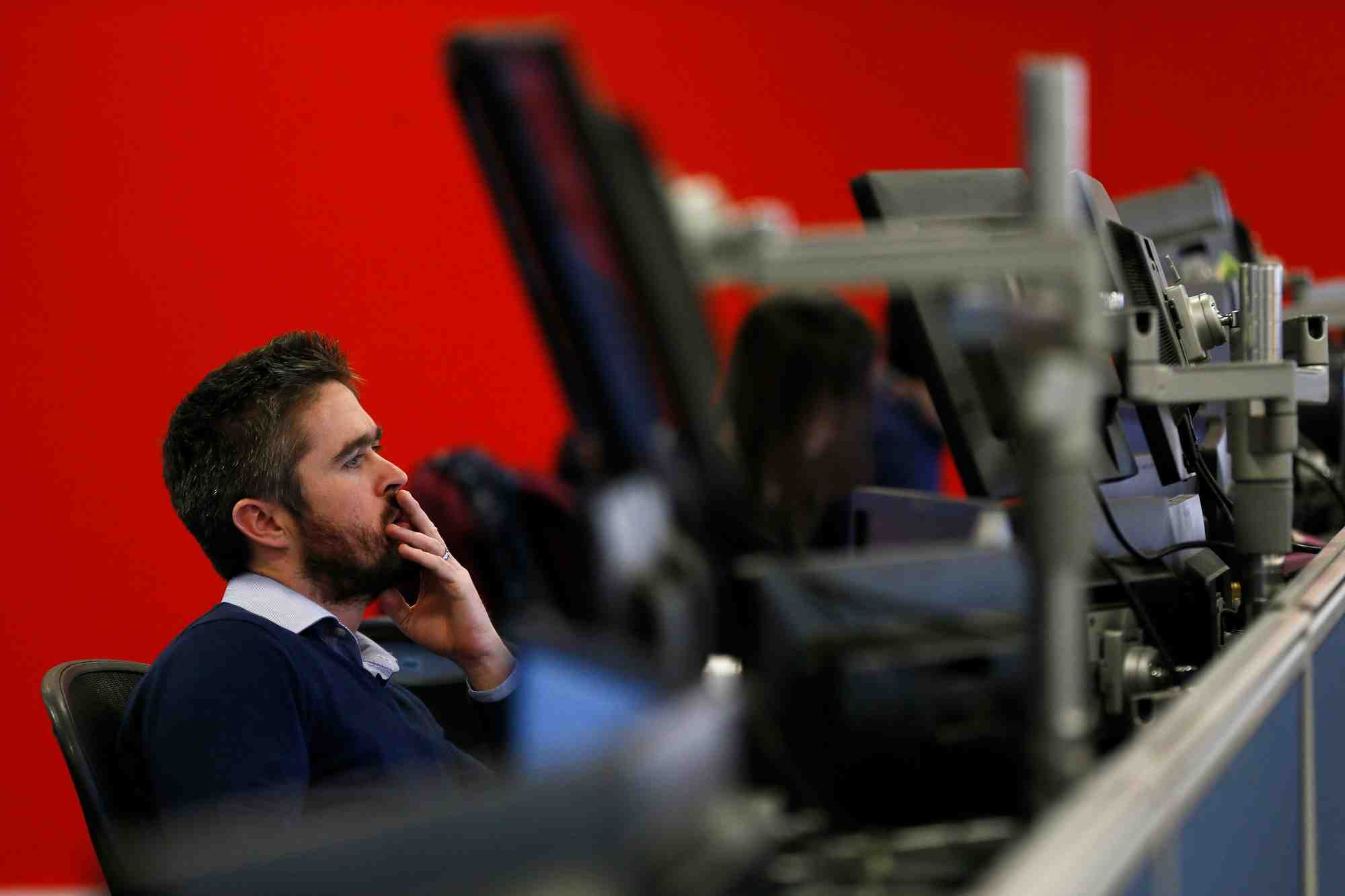 Des traders a londres, au royaume-unis