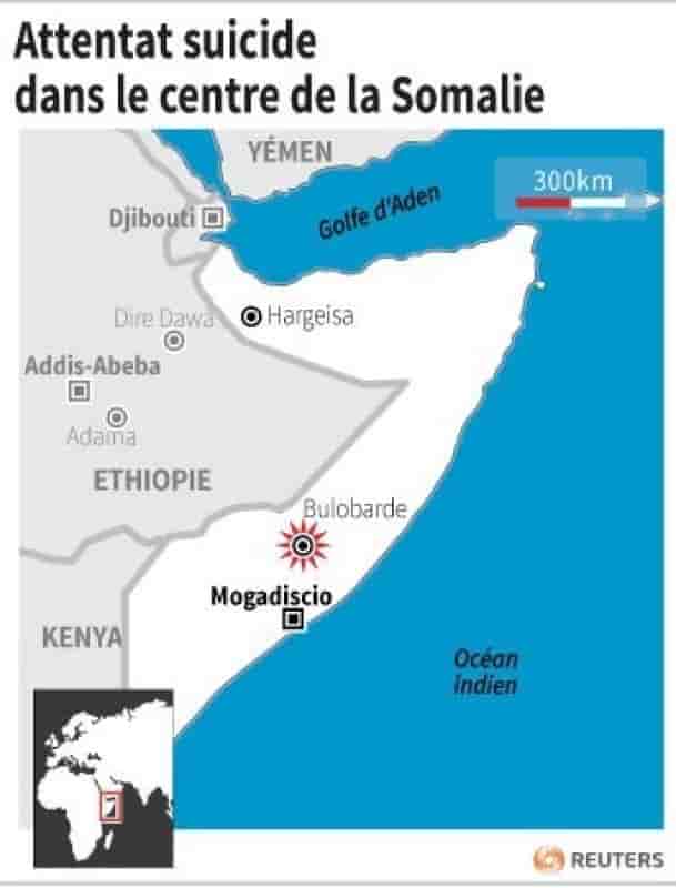 Attentat suicide à la voiture piégée à Bulobarde en Somalie