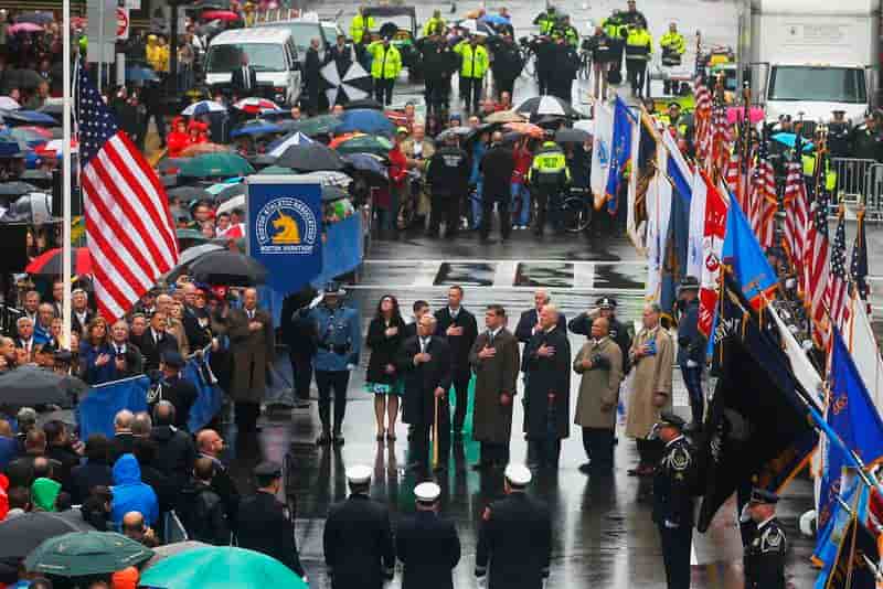 Biden à la cérémonie d'hommage aux victimes de Boston