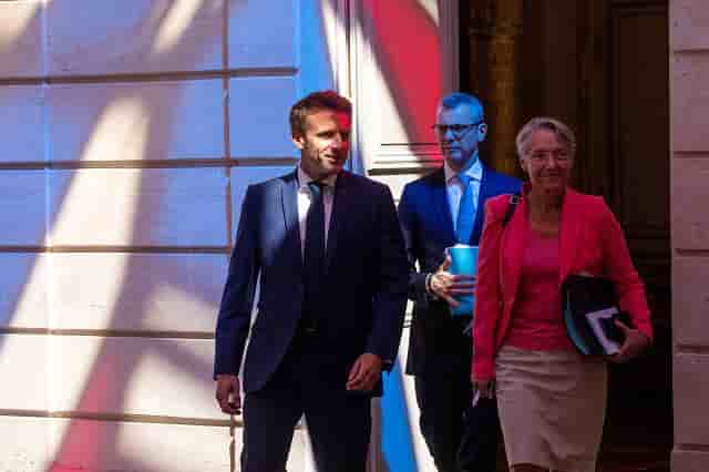 Emmanuel Macron Elisabeth Borne