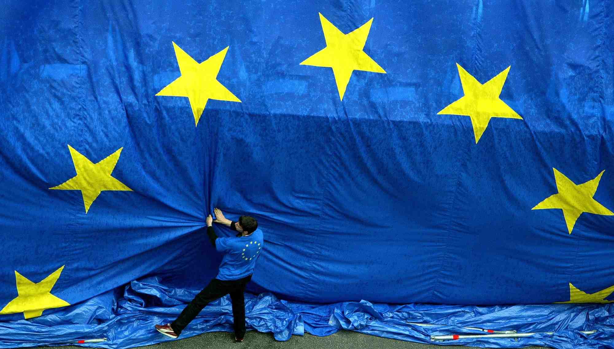 Europe, zone euro, Commission européenne, Bruxelles, drapeau, étoiles, flag,