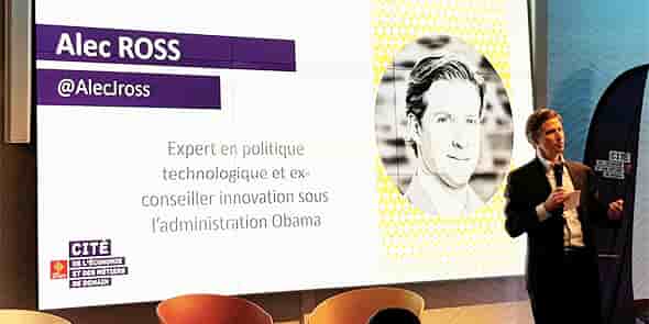 Alec Ross, à la Cité de l'économie (Montpellier)