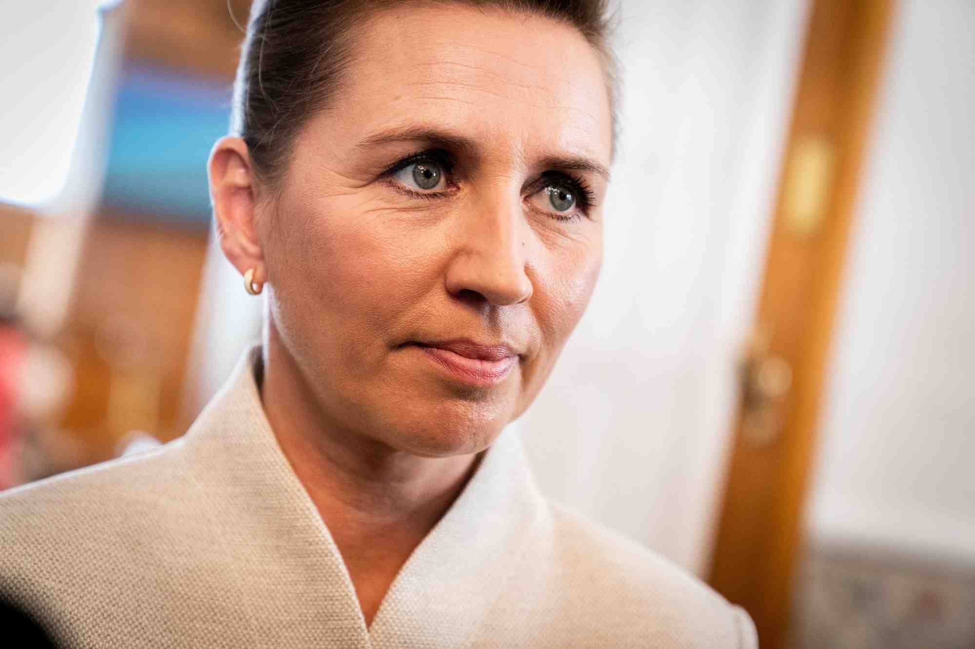 Photo de la premiere ministre danoise, mette frederiksen