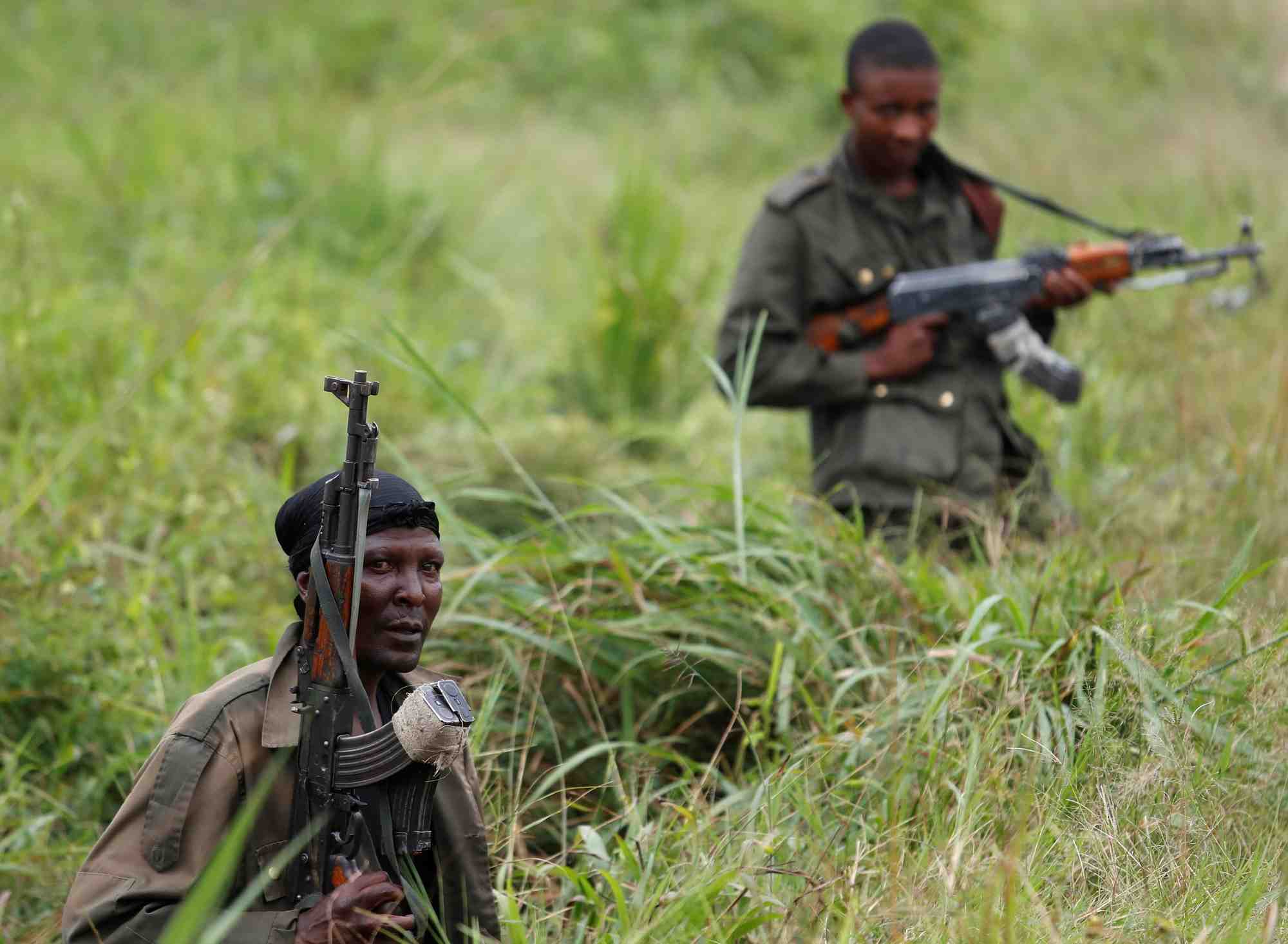 Les soldats des forces democratiques alliees (adf)