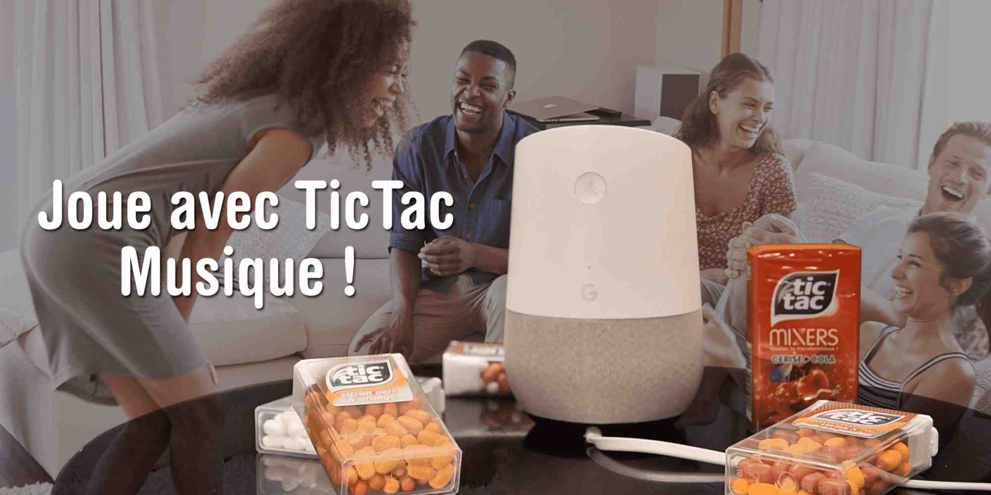 ADN.ai a développé pour le compte de Ferrero et de sa marque de confiserie Tic Tac une application vocale sous la forme d'un quizz musical