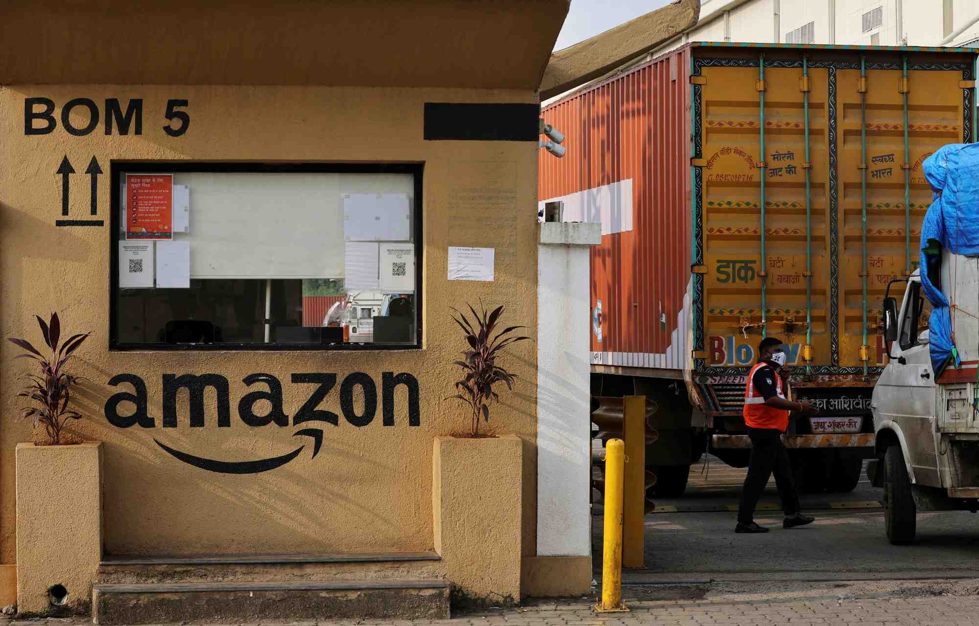 Un centre de stockage amazon