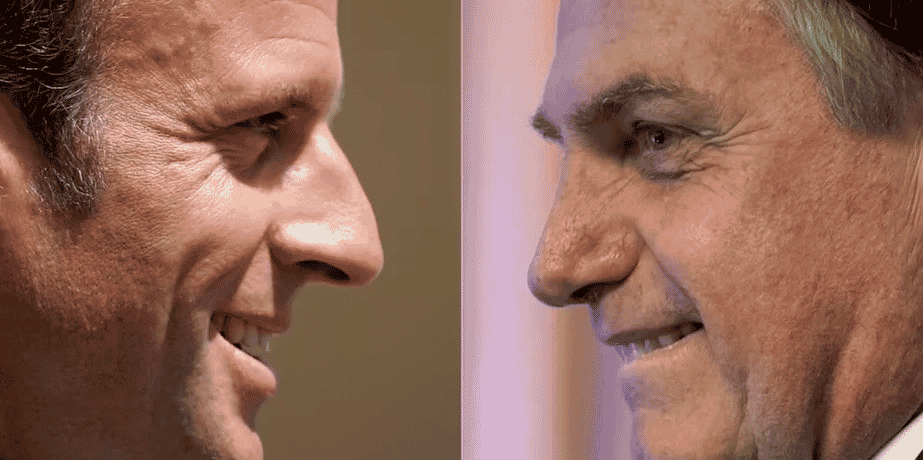 Le conflit qui oppose Emmanuel Macron à Jair Bolsonaro depuis quelques jours vient dégrader des relations franco-brésiliennes déjà tendues. Charles Platiau, Mauro Pimentel/AFP