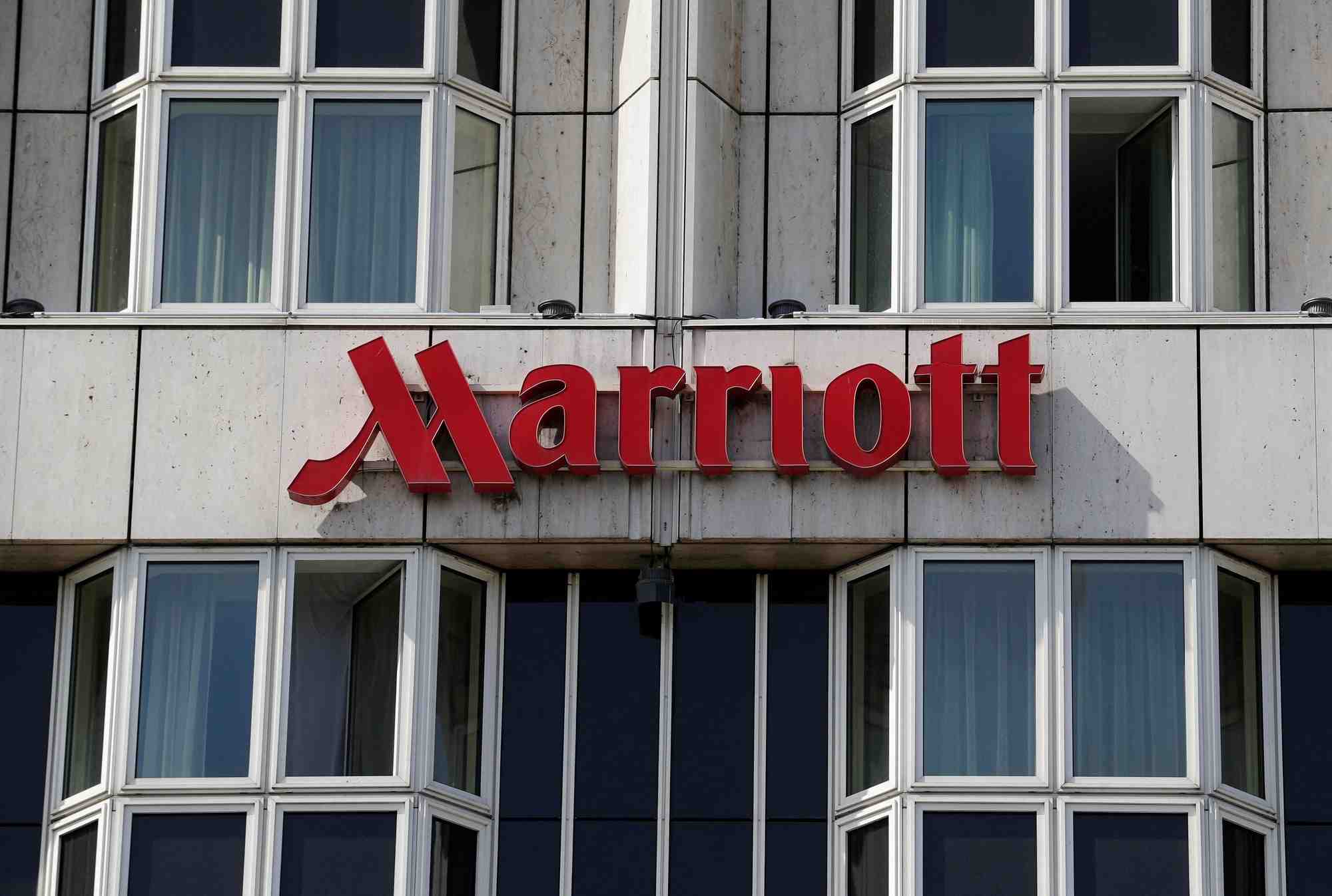 Photo d'archives du logo de marriott