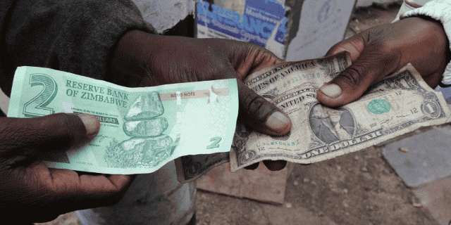 monnaie zimbabwe dollar