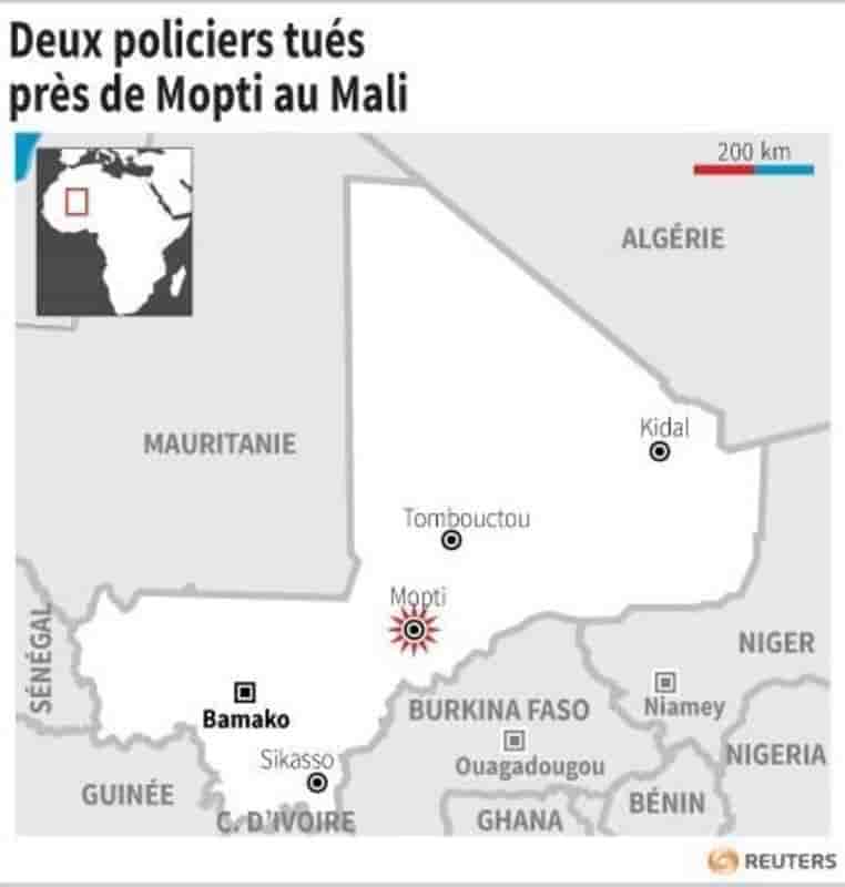Deux policiers tues pres de mopti au mali
