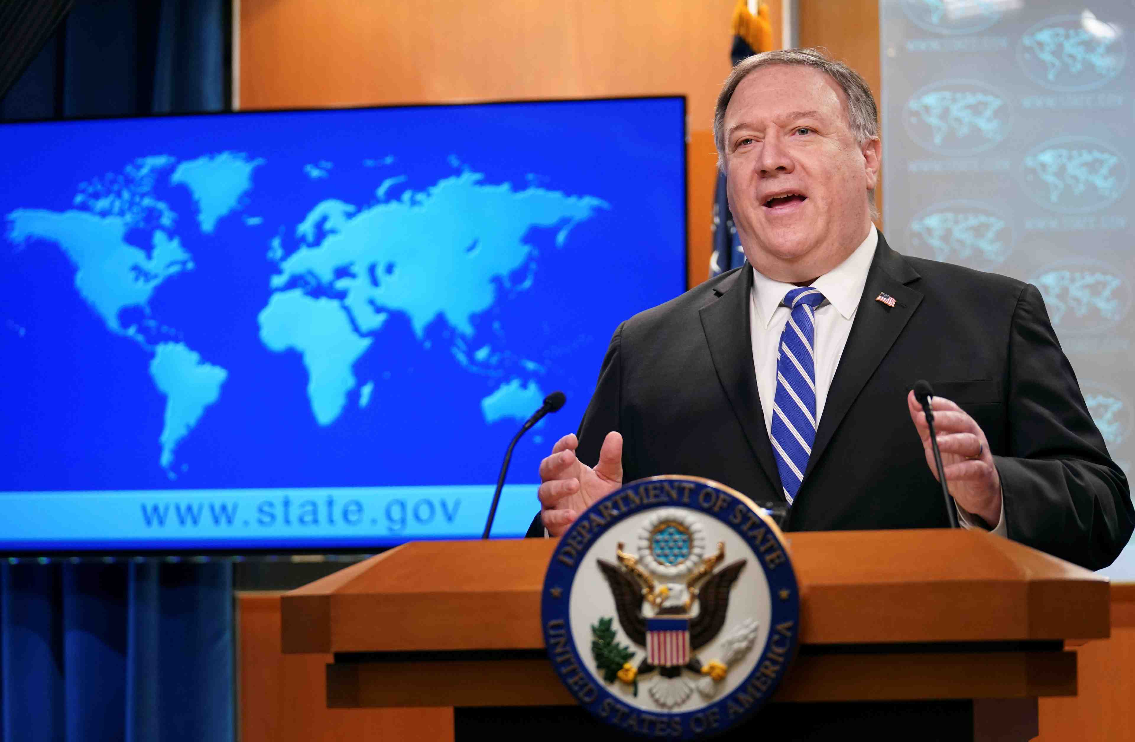 Coronavirus: pompeo accuse pekin d'etre responsable de centaines de milliers de morts