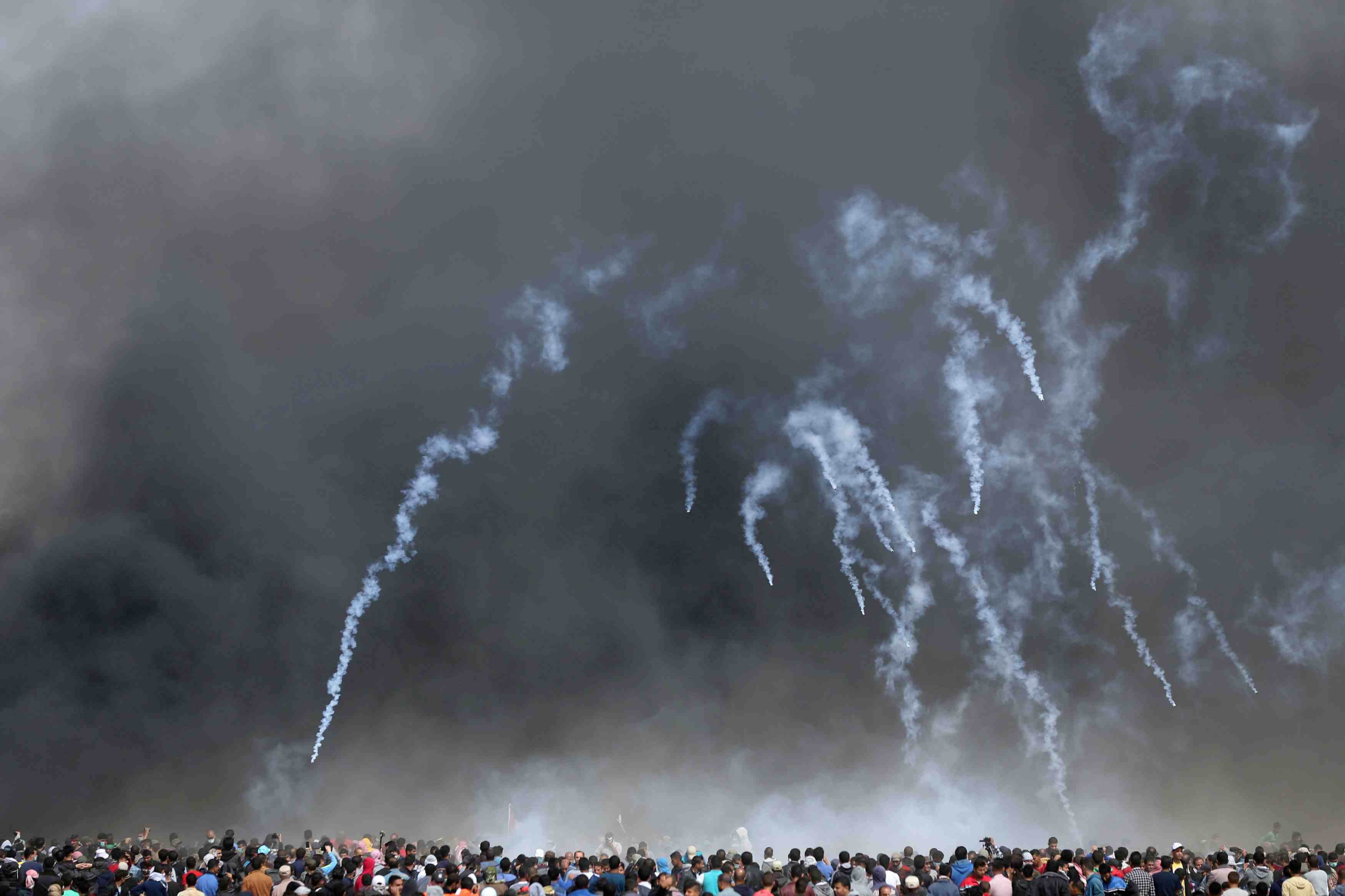 Trois palestiniens abattus le long de la frontiere israel-gaza