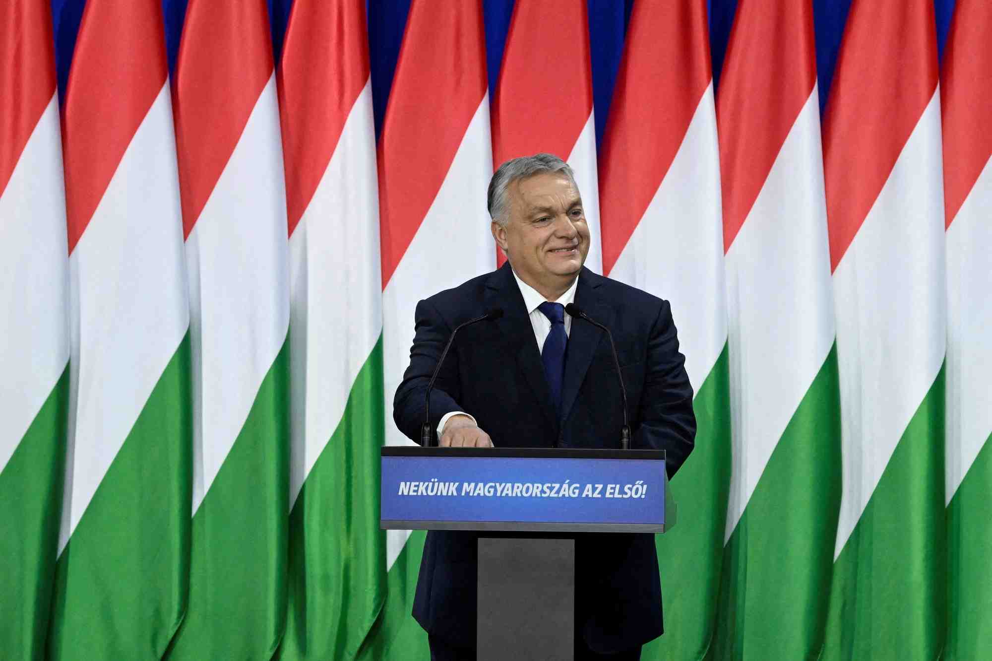 Le premier ministre hongrois viktor orban a budapest