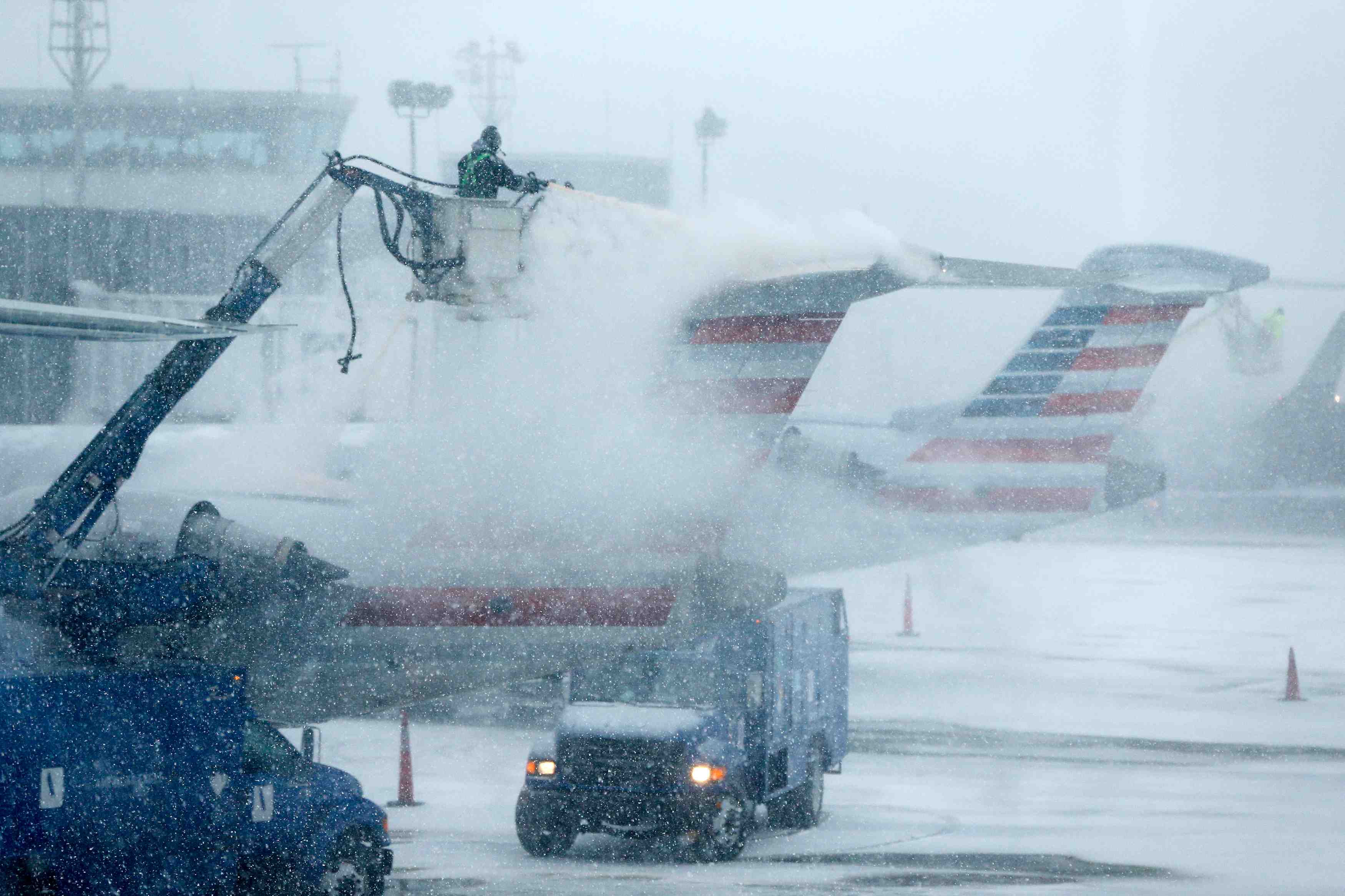 Vague de froid sur la cote est des etats-unis