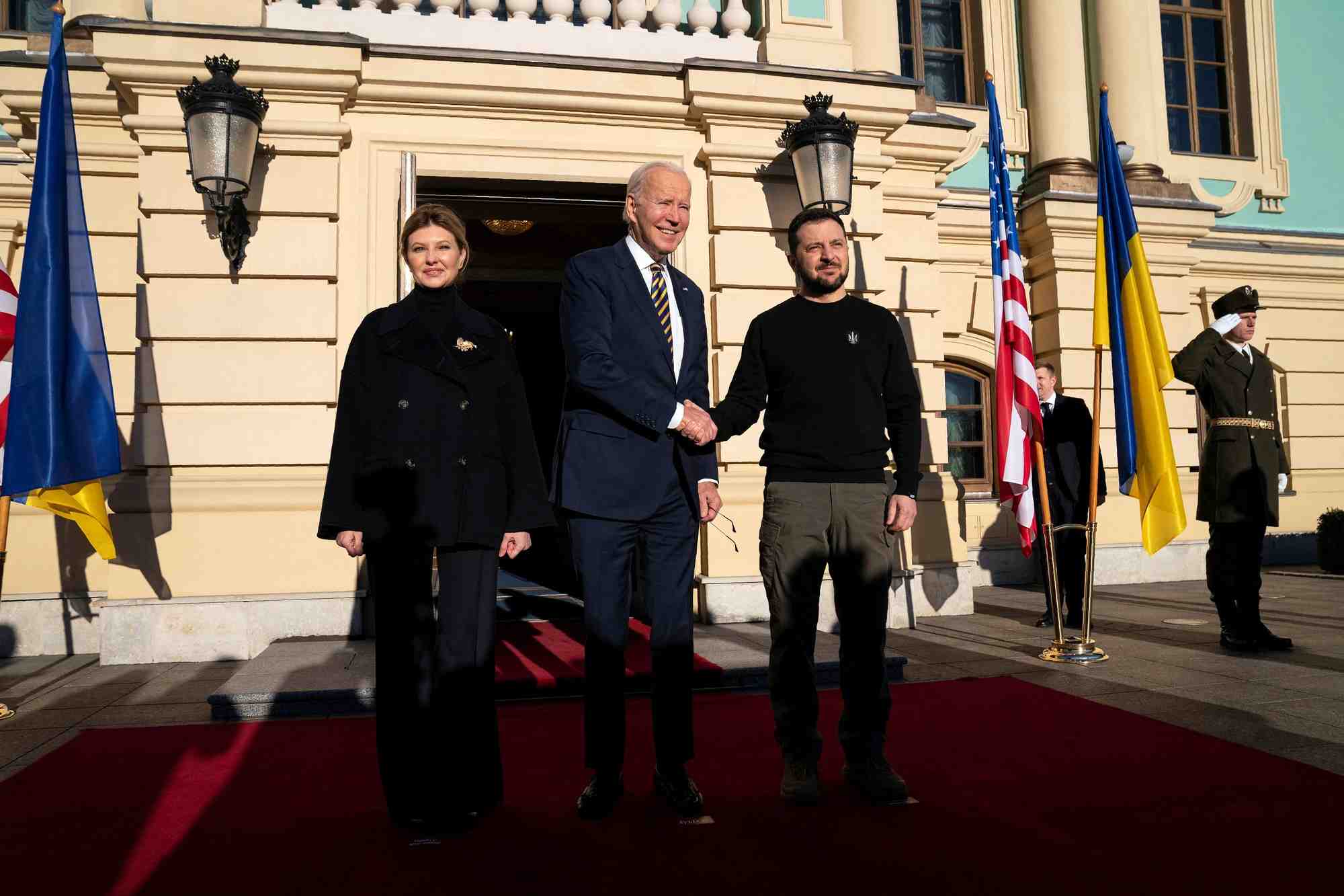 Visite du president americain joe biden a kyiv