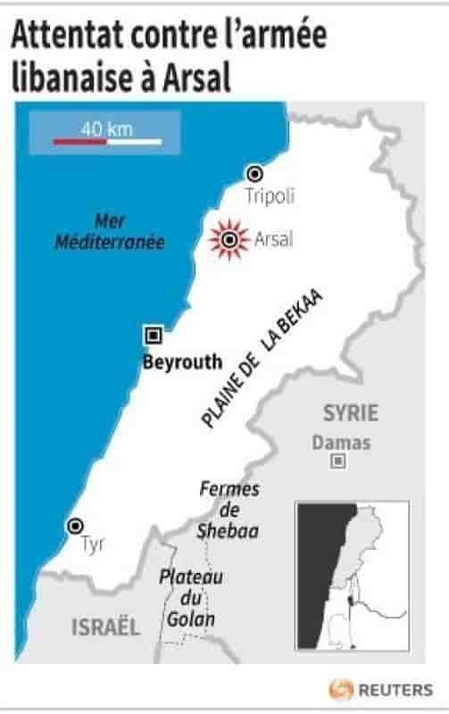 Attentat contre l'armée libanaise à Arsal, des morts