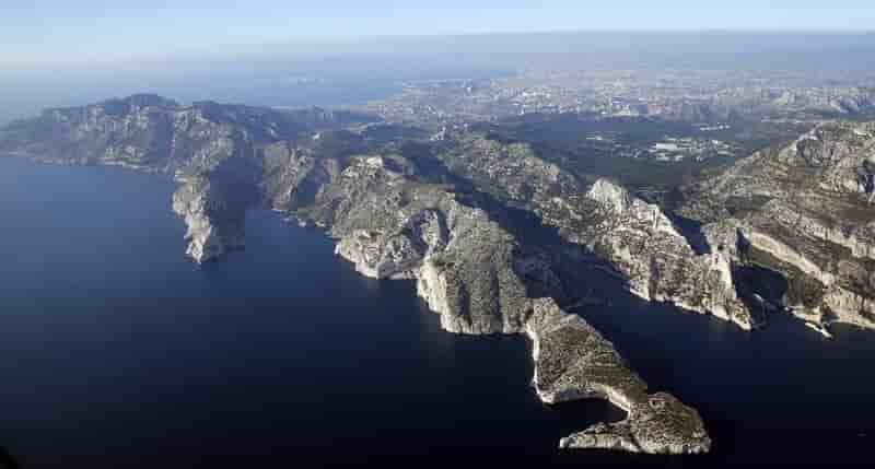Incendie pres du parc national des calanques