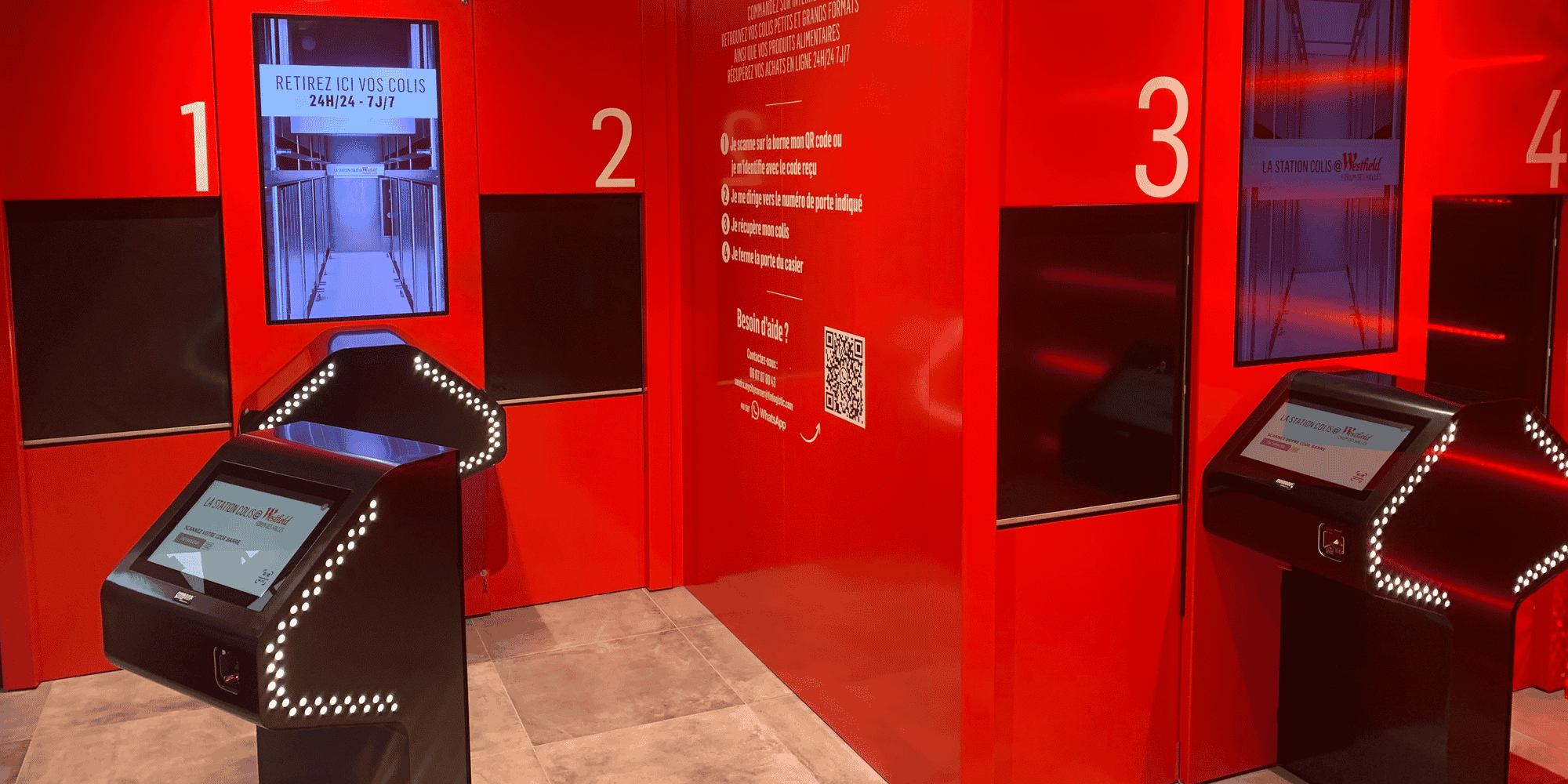 Une station colis Ouidrop a été installée au Forum des Halles à Paris.