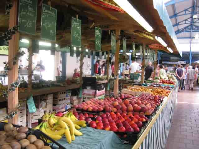 commerce fruits marché France