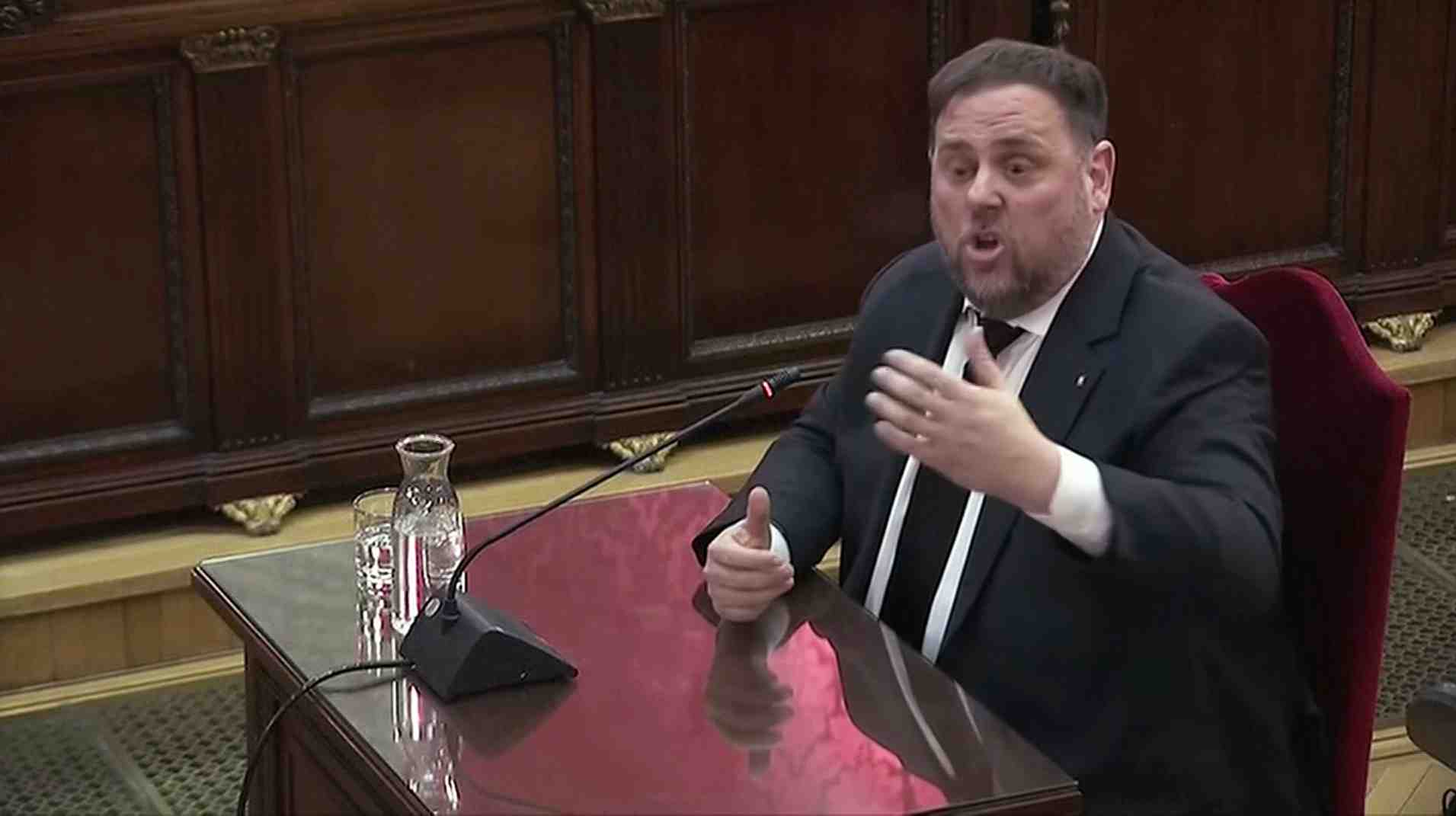 L'ex-numero 2 catalan junqueras se presente comme un prisonnier politique