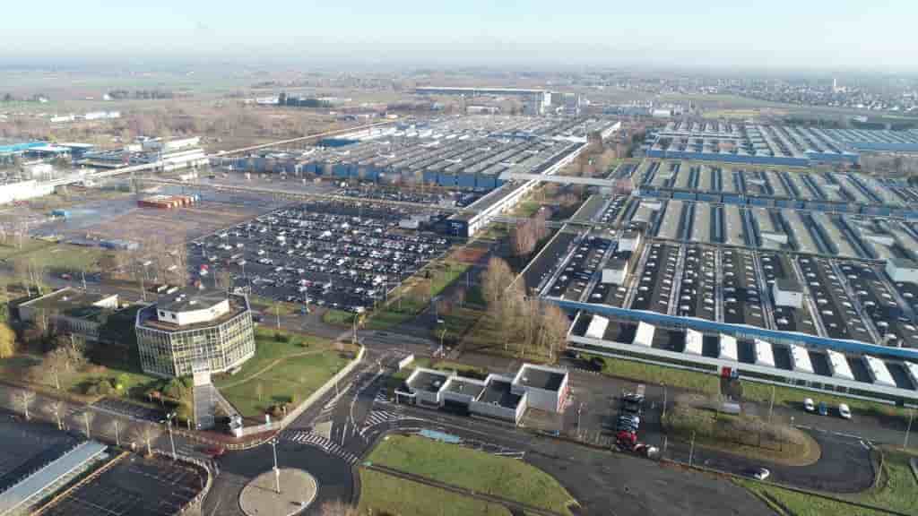 Vue aérienne du site qui accueillera la gigafactory.